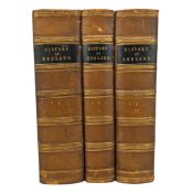 HUME & SMOLLETT - c1860 THE HISTORY OF ENGLAND, IN THREE VOLUMES