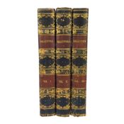 SHAKESPEARE, WILLIAM - 1843 THE WORKS OF SHAKSPERE, IN THREE VOLUMES
