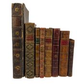 BINDINGS - COLLECTION OF 18TH & 19TH CENTURY LITERATURE, BOUND IN LEATHER