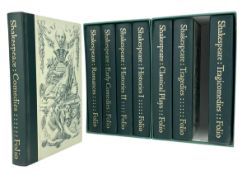 THE FOLIO SOCIETY - THE COMPLETE PLAYS OF WILLIAM SHAKESPEARE, IN OG. SLIPCASES