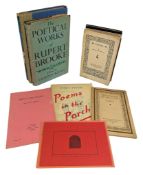 POETRY - COLLECTION OF 20TH CENTURY POETRY, INC. RUPERT BROOKE, JOHN BETJEMAN, EDWARD ROWLAND SILL