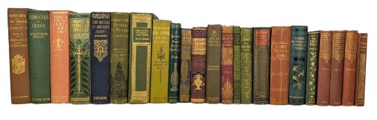 DECORATIVE CLOTH - COLLECTION OF 19TH & 20TH CENTURY BOOKS, INC. BY BYRON, KEATS, CHARLES KINGSLEY