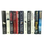 HARRIS, ROBERT - 1995-2019 COLLECTION OF NOVELS, TO INC. SIGNED, FIRST EDITIONS