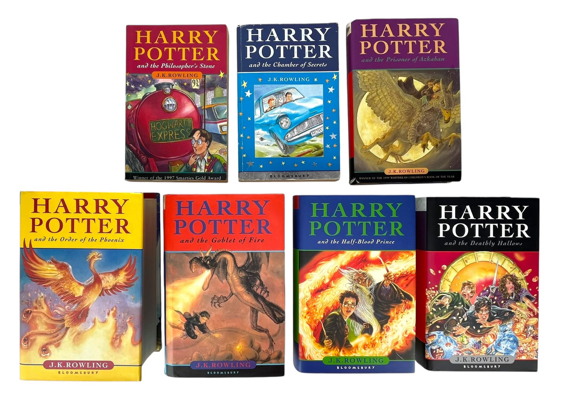 ROWLING, J. K. - COMPLETE RUN OF HARRY POTTER NOVELS, INC. FIRST EDITIONS