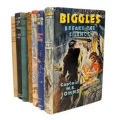 COLLECTION OF BIGGLES FIRST EDITION & OTHERS BY CAPTAIN WE JOHNS