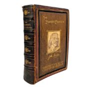 BUNYAN, JOHN - 1881 THE ELSTOW EDITION OF THE PILGRIM'S PROGRESS, BOUND WITH WOOD FROM ELSTOW CHURCH