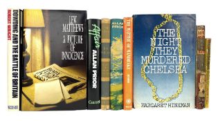 COLLECTION OF SIGNED MODERN FIRST EDITIONS - TO INC. ROBERT WRIGHT, BARRY NORMAN, ALLAN PRIOR ETC.