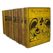 1894-97 THE YELLOW BOOK: AN ILLUSTRATED QUARTERLY, 13 VOLUMES, AUBREY BEARDSLEY BINDING