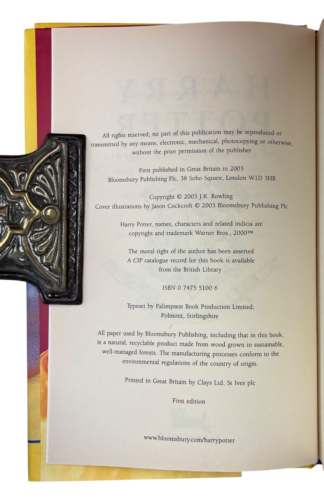 ROWLING, J. K. - COMPLETE RUN OF HARRY POTTER NOVELS, INC. FIRST EDITIONS - Image 7 of 7