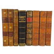 BINDINGS - COLLECTION OF 18TH & 19TH CENTURY TITLES, BOUND IN LEATHER