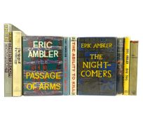 AMBLER, ERIC - COLLECTION OF FIRST EDITION NOVELS, TO INC. THE NIGHT COMERS, PASSAGE OF ARMS, ETC.