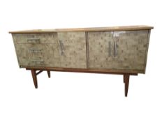 BEAUTILITY FURNITURE - VINTAGE 20TH CENTURY FORMICA SIDEBOARD CREDENZA.