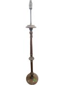 EARLY 20TH CENTURY MAHOGANY FLOOR LAMP