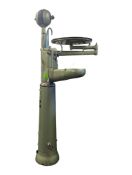 STERLING MINOR - DENTISTRY ENAMELLED GREEN DENTIST'S TABLE W/ TOOLS