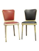 TWO MID 20TH CENTURY METAL INDUSTRIAL CHAIRS