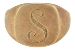 HALLMARKED 9CT GOLD SIGNET RING