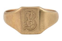 HALLMARKED 9CT GOLD SIGNET RING