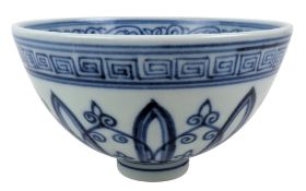 CHINESE BLUE AND WHITE TEA BOWL 青花 茶盌