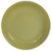QING DYNASTY LEMON YELLOW GLAZED DISH PLATE 清 柠檬黄釉盘