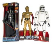 STAR WARS - JAKKS PACIFIC - THREE LARGE SCALE ACTION FIGURES