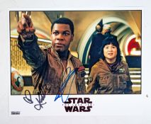 STAR WARS - THE LAST JEDI - BOYEGA AND TRAN DUAL SIGNED 8X10