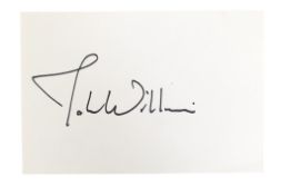 STAR WARS - JOHN WILLIAMS (COMPOSER) - AUTOGRAPH ON CARD - SWAU