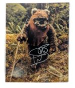 STAR WARS - WARWICK DAVIS (WICKET) - SIGNED 8X10