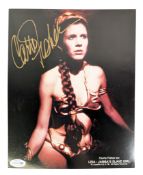 STAR WARS - CARRIE FISHER (1956-2016) - AUTOGRAPHED 8X10