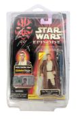 STAR WARS - EWAN MCGREGOR - SIGNED MOC ACTION FIGURE