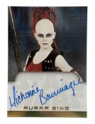 STAR WARS - TOPPS 2001 EVOLUTIONS AURRA SING AUTOGRAPH CARD