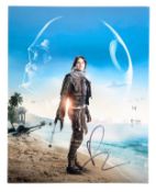 STAR WARS - ROGUE ONE (2016) - FELICITY JONES SIGNED 8X10