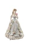 ROYAL WORCESTER - VINTAGE QUEEN OF HEARTS BONE CHINA FIGURE