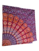 EARLY 20TH CENTURY INDIAN BATIK WALL HANGING / THROW