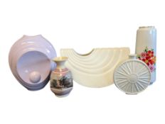 COLLECTION OF CONTEMPORARY CERAMIC & PORCELAIN VASES