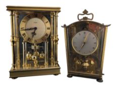 TWO LATE 20TH CENTURY GERMAN ANNIVERSARY MANTEL CLOCK