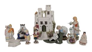 COLLECTION OF 19TH CENTURY VICTORIAN STAFFORDSHIRE CERAMICS