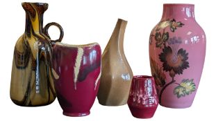 STUDIO ART PIECES - COLLECTION OF FIVE MID CENTURY PIECES