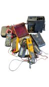 COLLECTION OF HAND HELD ELECTRICAL MULTIMETERS