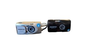 OLYMPUS, JAPAN - TWO VINTAGE 35MM POINT & SHOOT CAMERAS