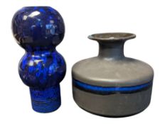 TWO 20TH CENTURY GERMAN POTTERY VASES