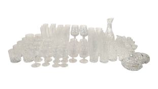 LARGE COLLECTION OF STUART CRYSTAL & OTHER DRINKING GLASSES