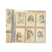 COLLECTION OF EARLY 20TH CENTURY FEMALE PORTRAIT POSTCARDS