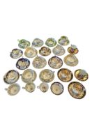 LARGE COLLECTION OF 19TH CENTURY TEA CUPS & SAUCERS