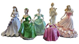 COALPORT / FLORENCE - COLLECTION OF VINTAGE PORCELAIN CHINA FIGURES