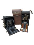 TWO EARLY 20TH CENTURY VINTAGE FOLDING CAMERAS