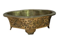 1920S CHINESE BRASS PLANT STAND