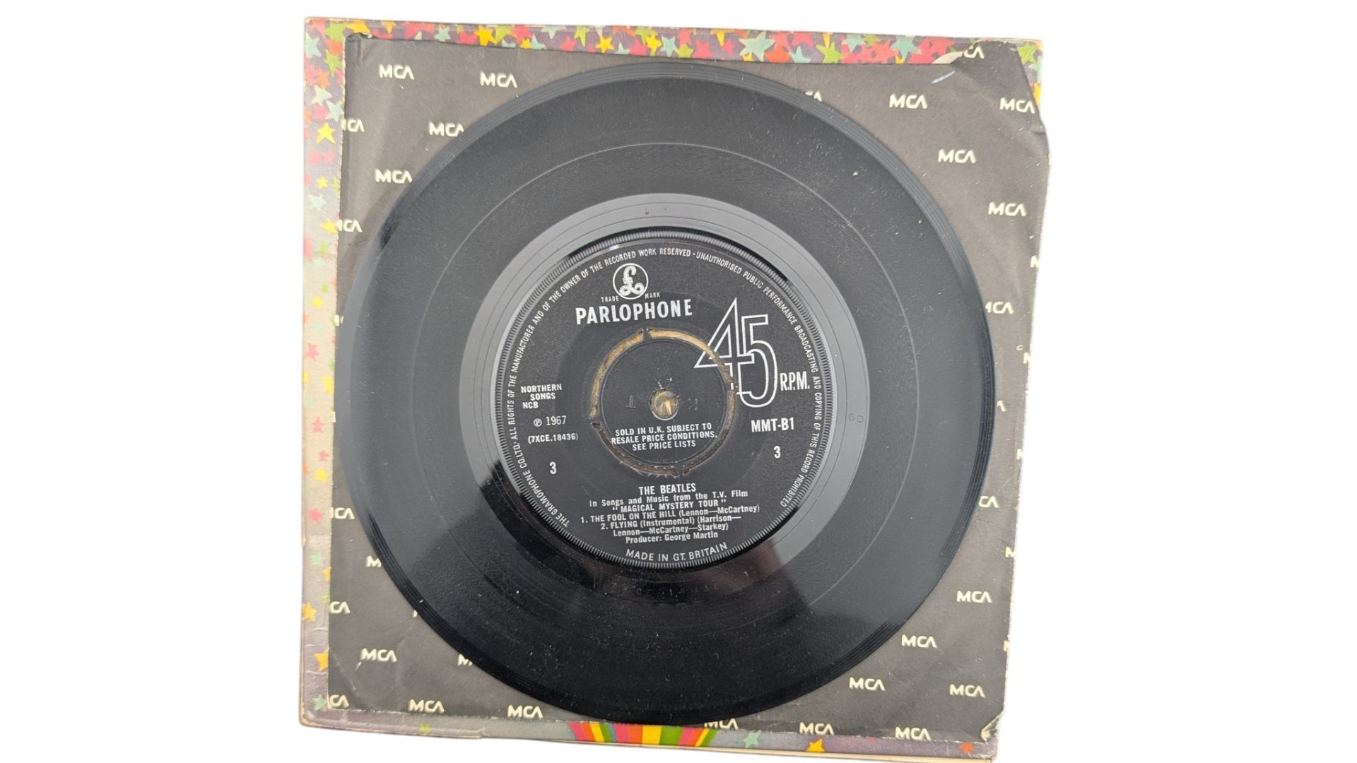 THE BEATLES - 1967 MAGICAL MYSTERY TOUR EP VINYL RECORD - Image 2 of 6