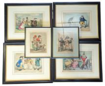 COLLECTION OF SIX 18 & 19TH CENTURY PRINTS & ETCHINGS