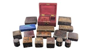 COLLECTION OF LATE 19TH / EARLY 20TH CENTURY WATCHES & JEWELLERY BOXES