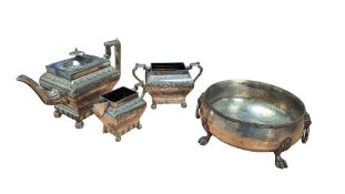 COLLECTION OF 19TH CENTURY SILVER PLATE TABLEWARE